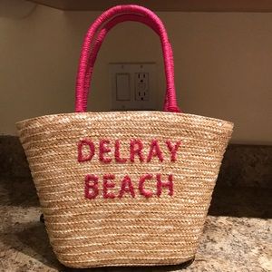Delray Beach straw mini bag